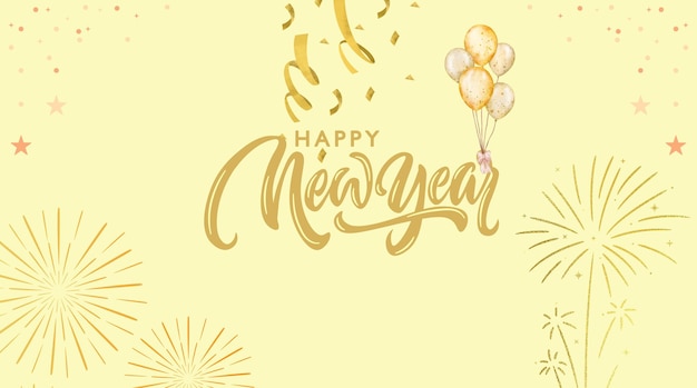 快乐的新年 新开始和快乐时刻的节日庆祝