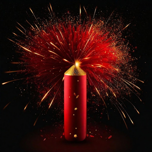 happy new year Firecracker background