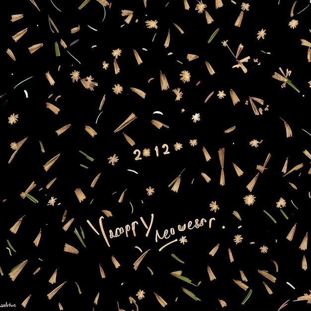 Photo happy new year fireworks confetti background images collections cute wallpapers ai generated