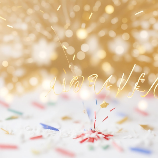 Happy new year fireworks confetti background images collections cute wallpapers ai generated