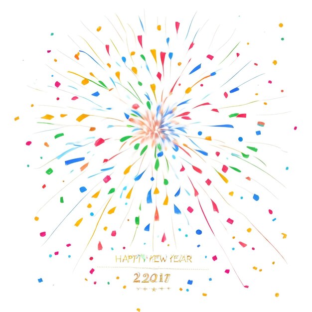 Happy new year fireworks confetti background images collections cute wallpapers ai generated