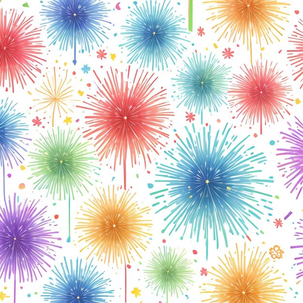 Happy new year fireworks confetti background images collections cute wallpapers ai generated