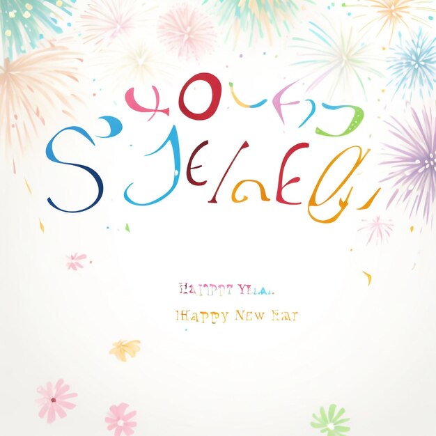 Happy new year fireworks confetti background images collections cute wallpapers ai generated