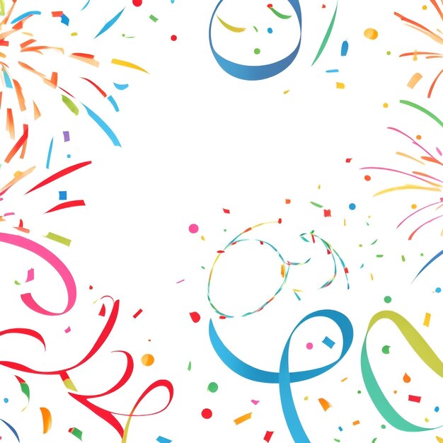 Photo happy new year fireworks confetti background images collections cute wallpapers ai generated