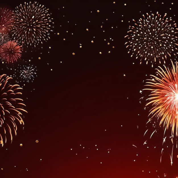 Happy new year fireworks confetti background images collections cute wallpapers ai generated