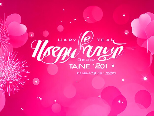 Happy new year poster design free download