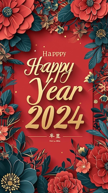 Photo happy new year poster