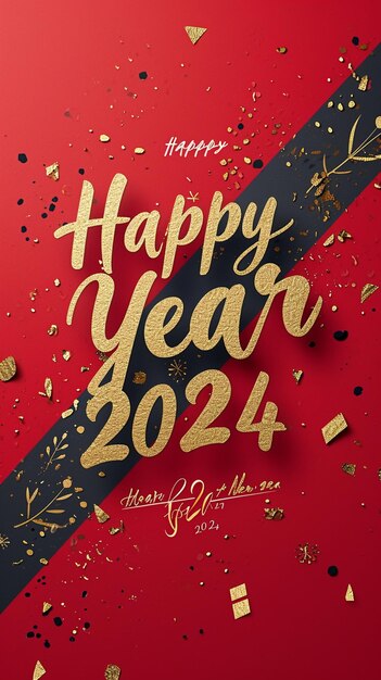 Photo happy new year poster