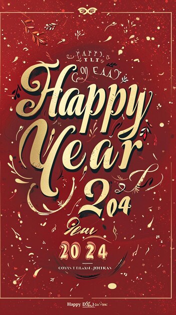 Photo happy new year poster