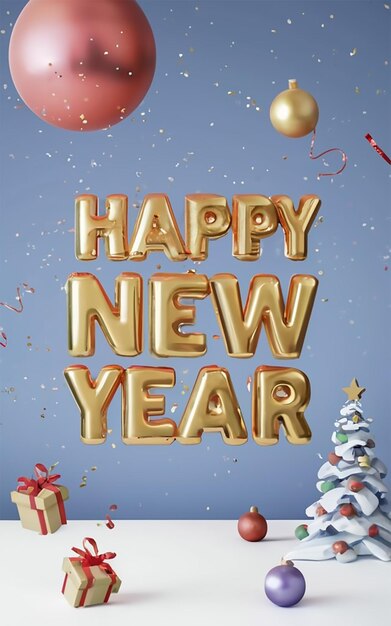 Photo happy new year template