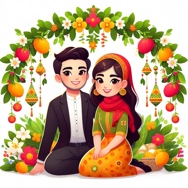 Happy Nowruz celebrated on couple Wishes Happy Persian New Year