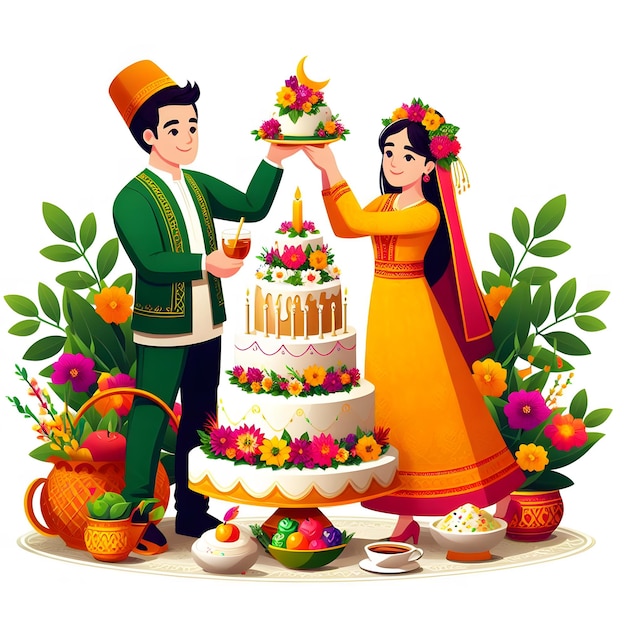 Happy Nowruz celebrated on couple Wishes