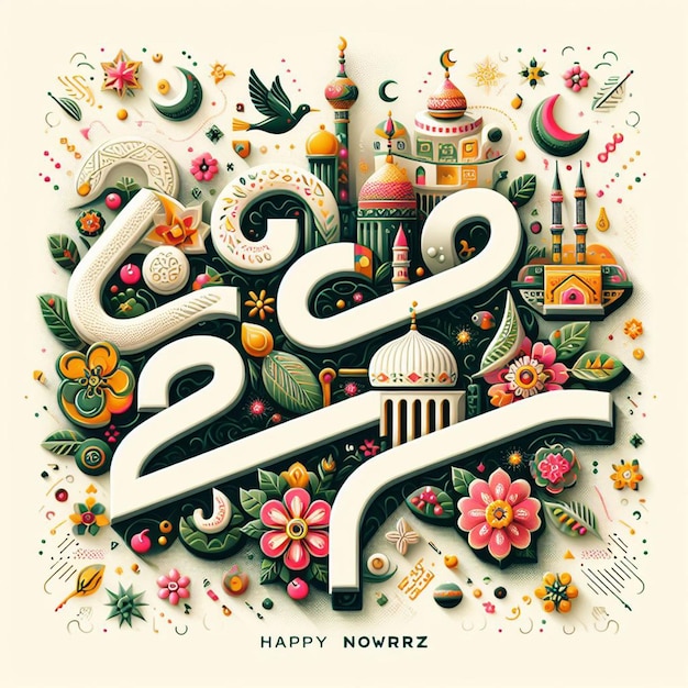 happy nowruz плакат флаер баннер и nowruz фон