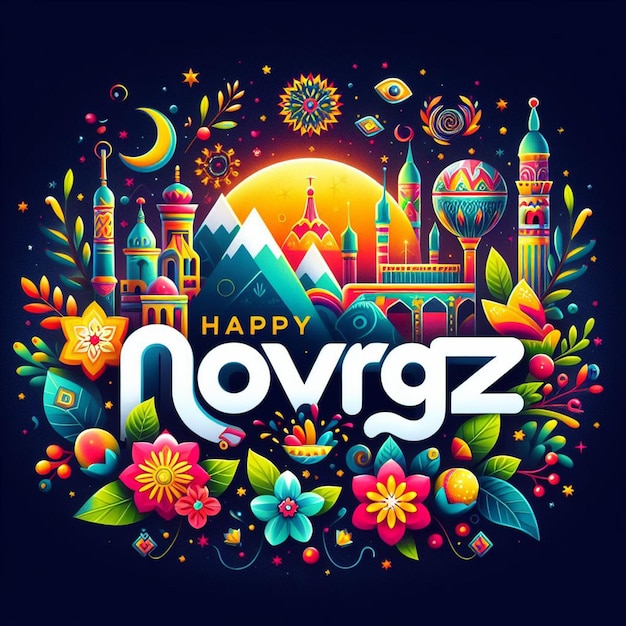 happy nowruz Poster flyer banner and nowruz Background