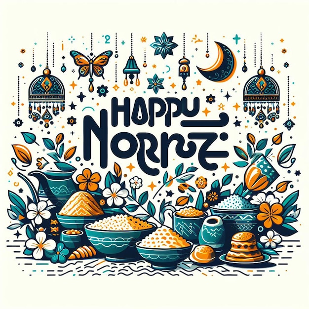 happy nowruz Poster flyer banner and nowruz Background