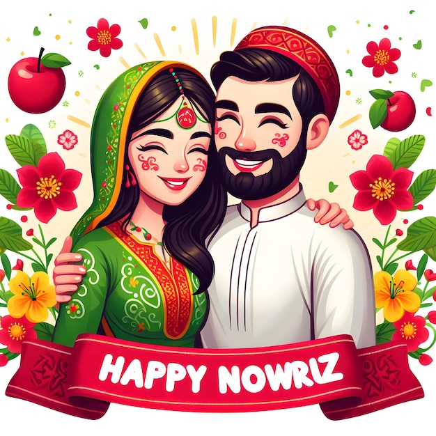 happy Nowruz Zoroastrianism holiday Happy Jamshed Narvon traditional festival background of Paris