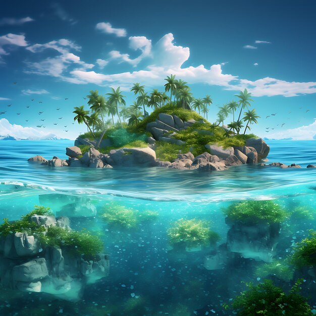 Фото Счастливый океанский остров