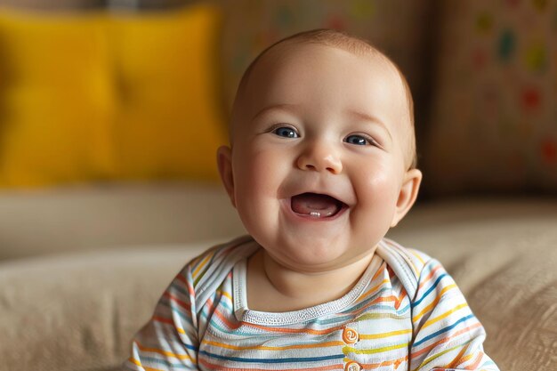 幸せな1歳の赤ちゃん 誕生日おめでとう