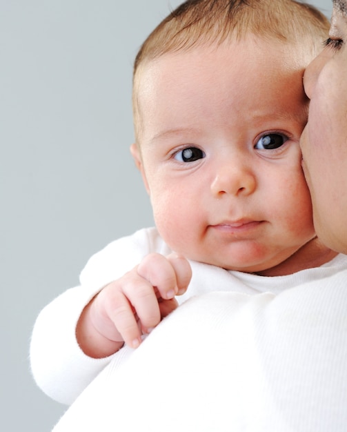 Happy parent with a baby