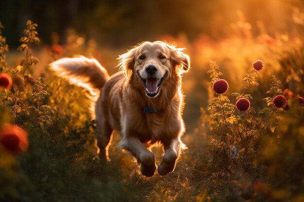 Happy park pup