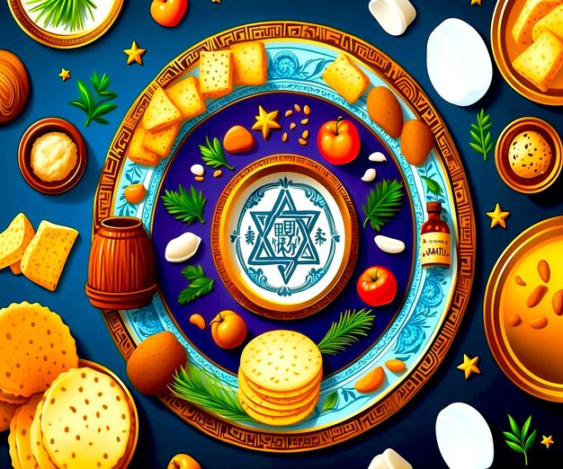 Photo happy passover day vector perfect for office company school social media advertising psd