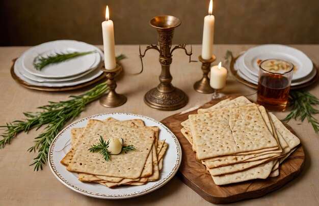 Photo happy passover jewish holiday of passover