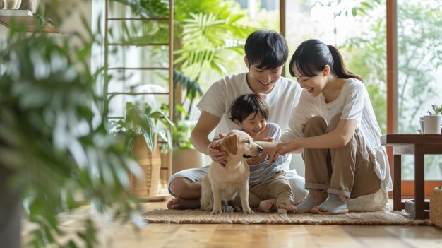 お気に入りのペットと一緒に暮らす 幸せな人たち 愛と友情 プラグマ