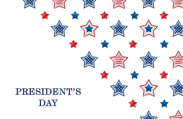 Happy Presidents' Day. Congratulatory inscription for the holiday. Closeup, no people. Congratulations for family, relatives, friends and colleagues