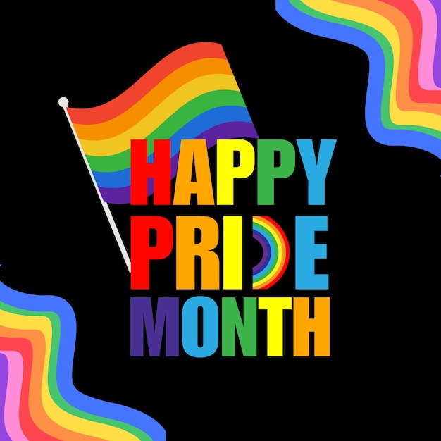 happy pride month social media post