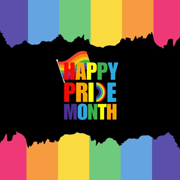 happy pride month social media post
