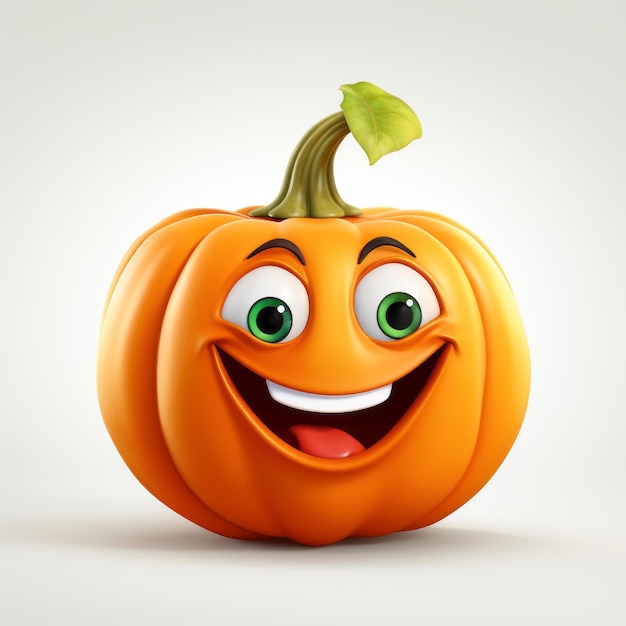 Happy Pumpkin cartoon mascotte