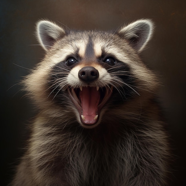 Happy racoon