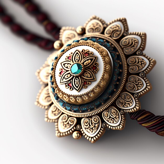 Happy Rakhi Festival Приветствие Фоновая иллюстрация Генеративный AI