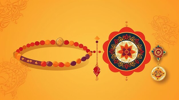 Happy raksha bandhan concept brother and sister festival rakhi celebration ai generated