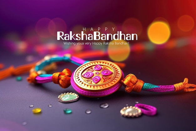 행복한 Raksha Bandhan 인도 축제 축하 ai 생성