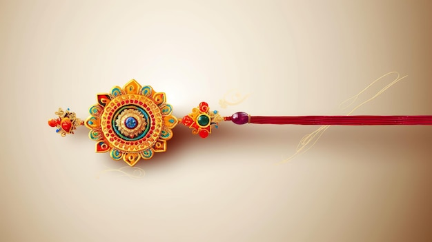 Happy Raksha bandhan with rakhi isolated Generative ai