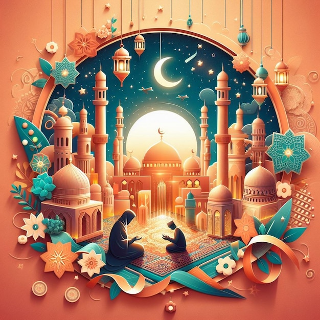 Счастливый Рамадан Карим фоновые изображения Рамадан фоновое изображение Рамадан мечеть фоновый