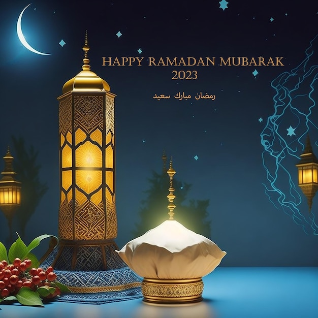 Happy Ramadan Mubarak Ai Generated