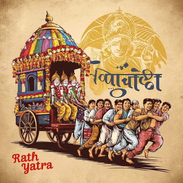 Foto un felice rath yatra