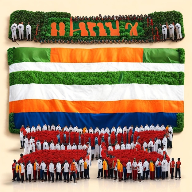 happy Republic Day India a large group of people