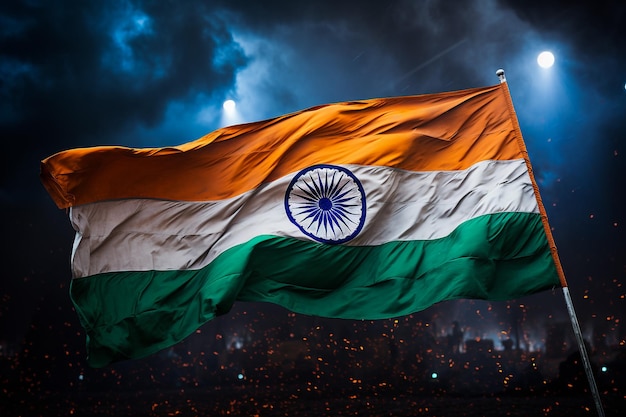 Happy republic day India tricolor flag