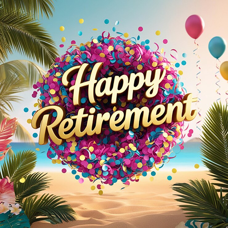 Photo happy retirement