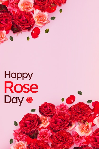 Photo happy rose day celebration