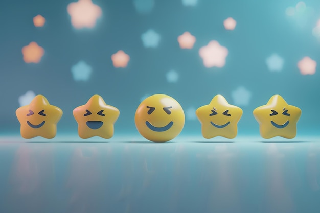 Foto emoji felici e tristi