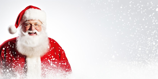 Happy Santa Claus-banner AI gegenereerd