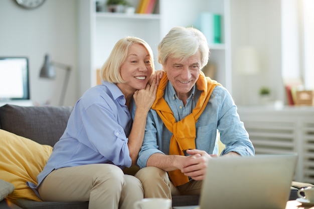 Happy Senior Couple at Home