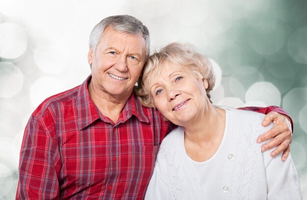 Happy senior couple smiling Happy senior couple smiling