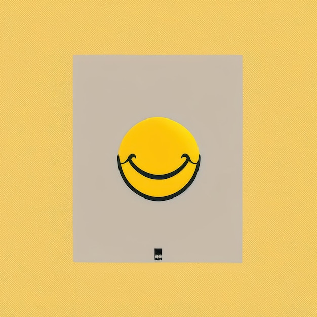 Foto happy smiley emoji geel generatieve ai