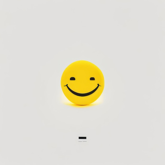 Foto happy smiley emoji geel generatieve ai