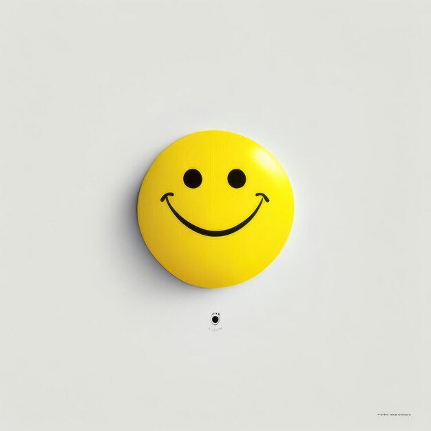 Happy smiley emoji yellow generative ai